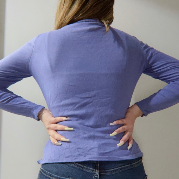 3/12 Purple turtle neck long sleeve - Picture 3 of 3